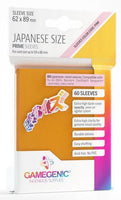 Gamegenic Prime Japanese Sized Sleeves - Size Code PINK - Sleeve Colour Orange (62mm x 89mm) (60 Sleeves Per Pack) - Gap Games