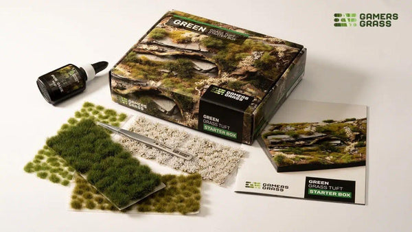 Gamer's Grass - Green Grass Tuft Starter Box - Gap Games