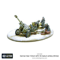 German Heer 10.5cm leFH 18 medium artillery (Winter) - Gap Games