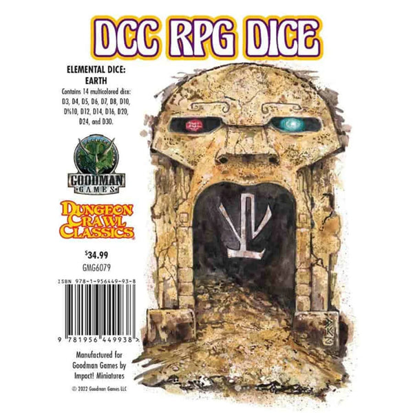 Dungeon Crawl Classics Dice - Elemental Dice - Earth