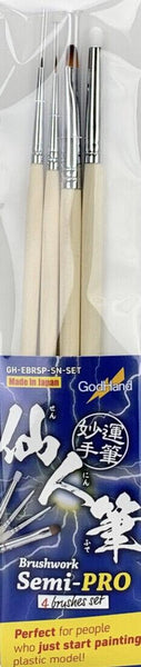 GodHand Brushwork Semi-Pro 4 Brushes Set - Gap Games