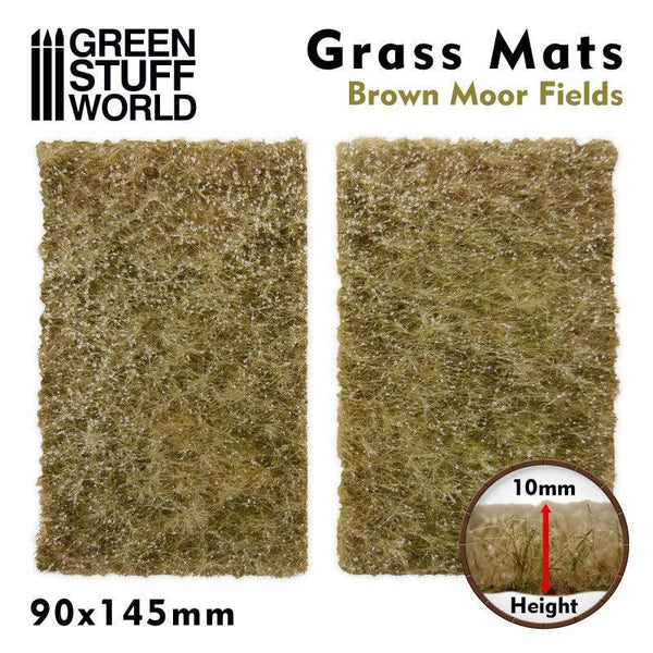 Grass Mat Cutouts - Brown Moor Fields - Gap Games