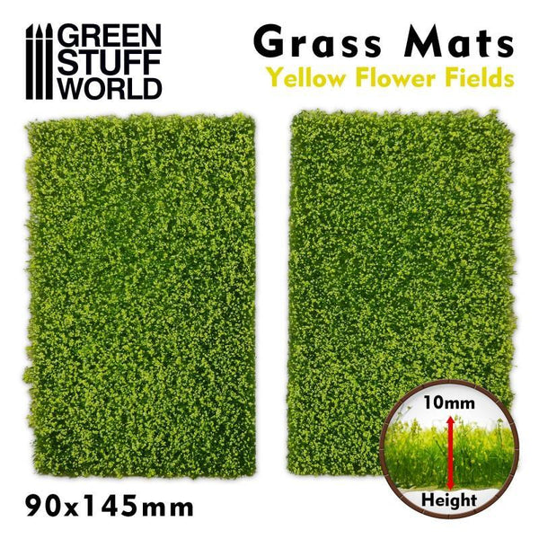 Grass Mat Cutouts - Yellow Flower Field - Gap Games