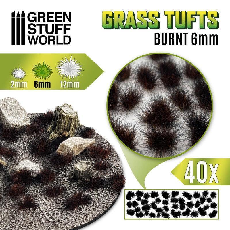 Grass Tufts 6mm Self-Adhesive - BURNT - Gap Games