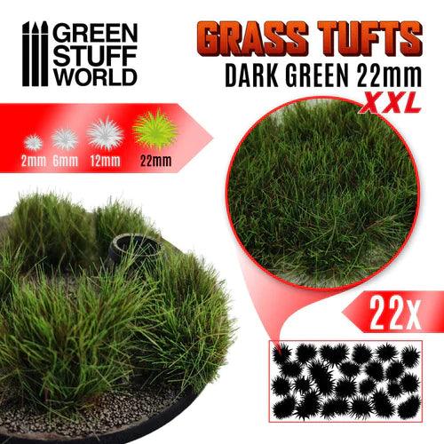Grass Tufts XXL - 22mm Self-Adhesive - Dark Green - Gap Games
