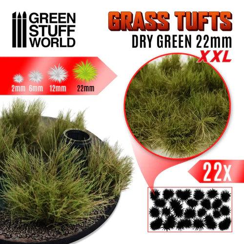 Grass Tufts XXL - 22mm Self-Adhesive - Dry Green - Gap Games