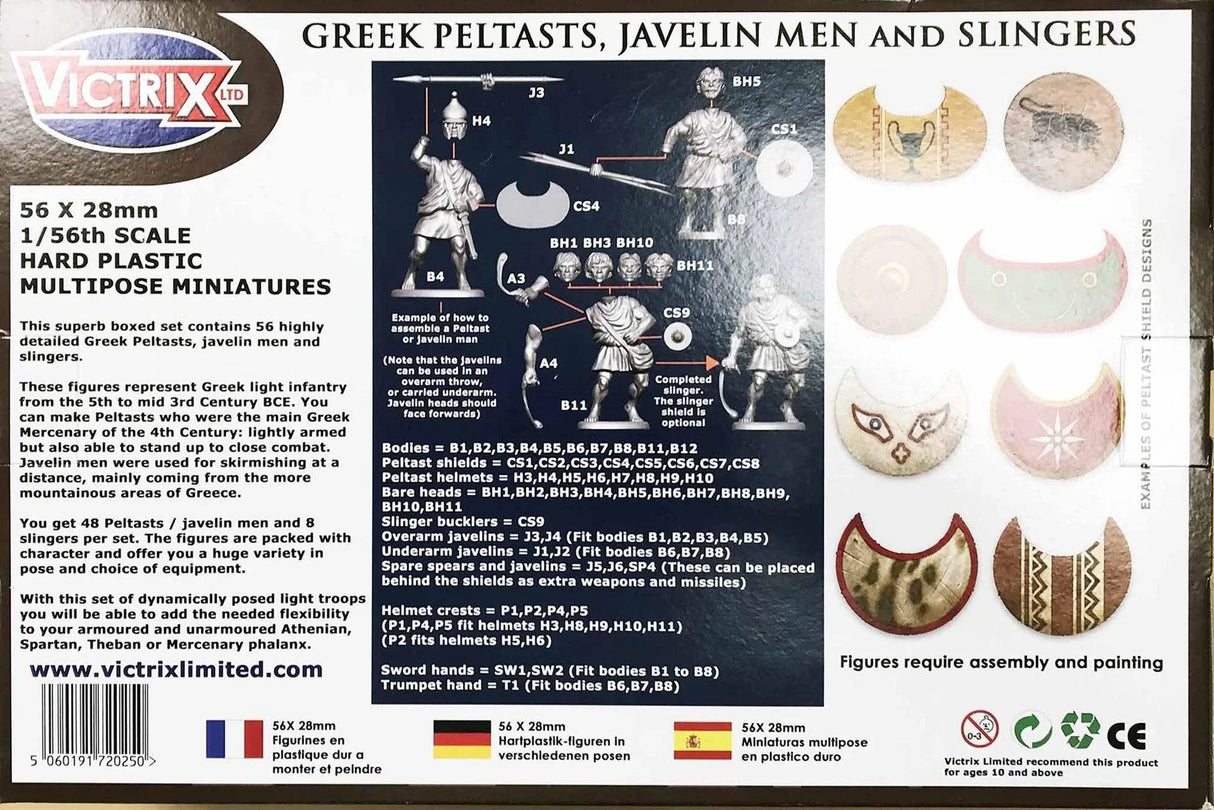 Greek Peltasts, Javelin Men and Slingers - Gap Games