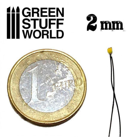 Green LED Lights - 2mm - Gap Games
