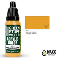 GREEN STUFF WORLD Acrylic Color - Arrakis Brown 17ml - Gap Games