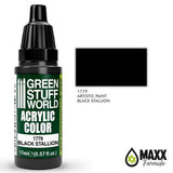 GREEN STUFF WORLD Acrylic Color - Black Stallion 17ml - Gap Games