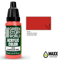 GREEN STUFF WORLD Acrylic Color - Carnage Red 17ml - Gap Games