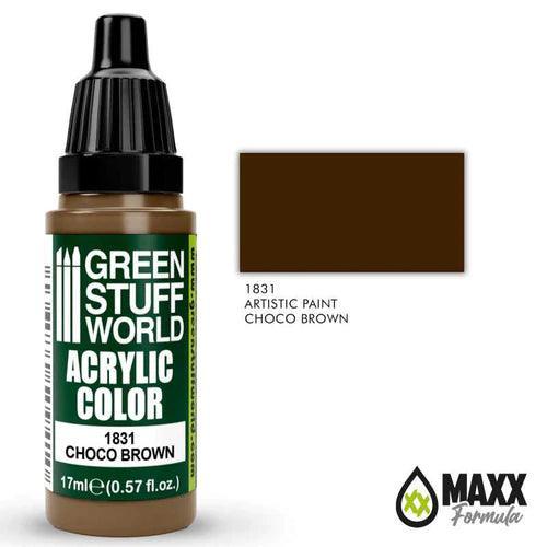 GREEN STUFF WORLD Acrylic Color - Choco Brown 17ml - Gap Games