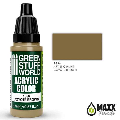 GREEN STUFF WORLD Acrylic Color - Coyote Brown 17ml - Gap Games