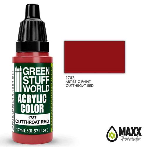 GREEN STUFF WORLD Acrylic Color - Cutthroat Red 17ml - Gap Games