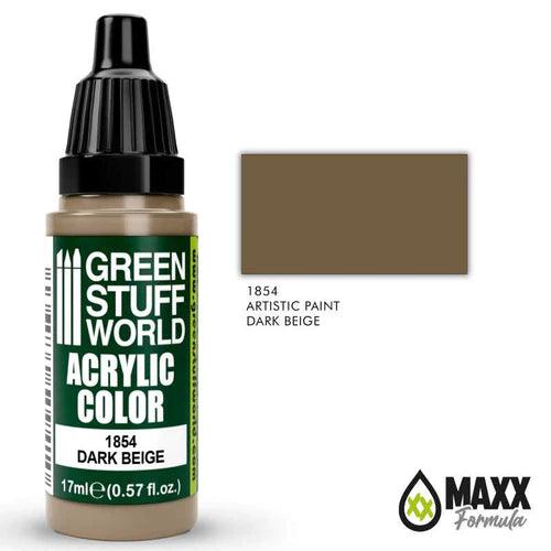 GREEN STUFF WORLD Acrylic Color - Dark Beige 17ml - Gap Games