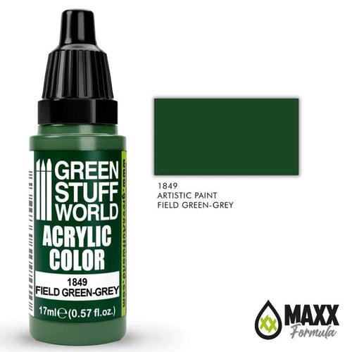 GREEN STUFF WORLD Acrylic Color - Field Green-Grey 17ml - Gap Games
