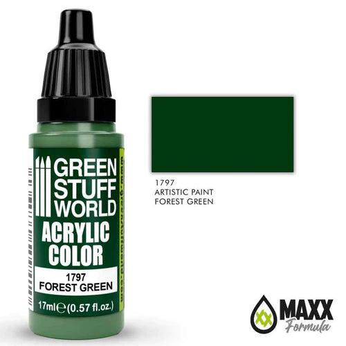 GREEN STUFF WORLD Acrylic Color - Forest Green 17ml - Gap Games