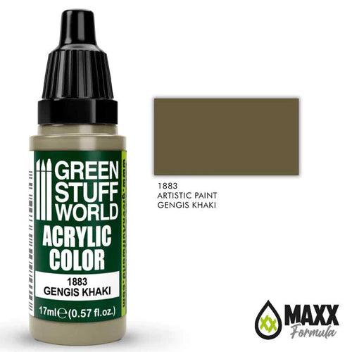 GREEN STUFF WORLD Acrylic Color - Gengis Khaki 17ml - Gap Games