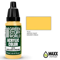 GREEN STUFF WORLD Acrylic Color - Golden Cream 17ml - Gap Games