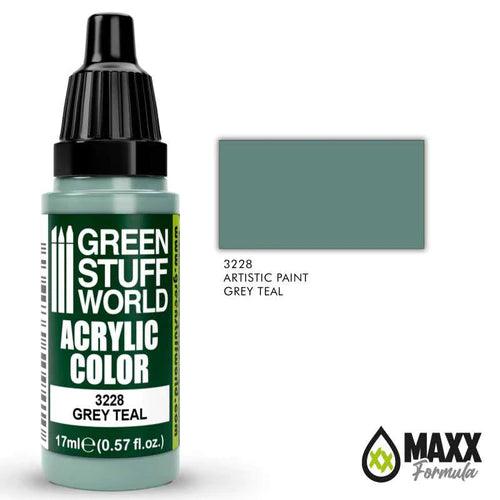 GREEN STUFF WORLD Acrylic Color - Grey Teal 17ml - Gap Games