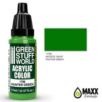 GREEN STUFF WORLD Acrylic Color - Hunter Green 17ml - Gap Games