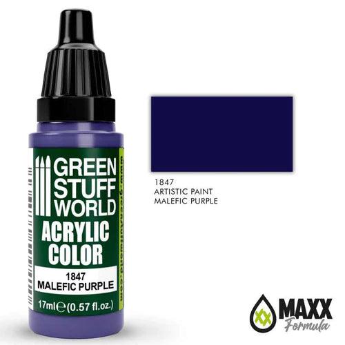 GREEN STUFF WORLD Acrylic Color - Malefic Purple 17ml - Gap Games