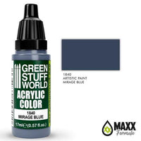 GREEN STUFF WORLD Acrylic Color - Mirage Blue 17ml - Gap Games