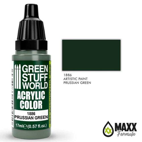 GREEN STUFF WORLD Acrylic Color - Prussian Green 17ml - Gap Games