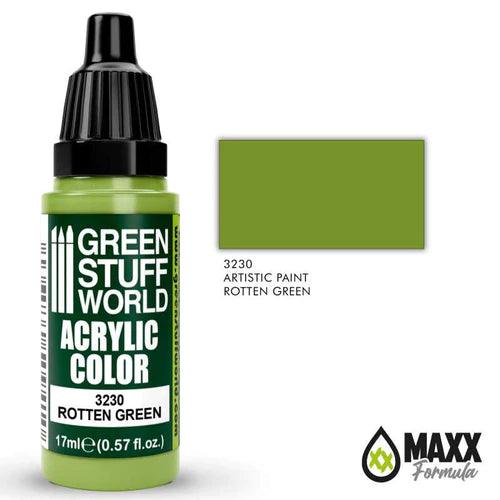 GREEN STUFF WORLD Acrylic Color - Rotten Green 17ml - Gap Games