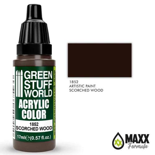GREEN STUFF WORLD Acrylic Color - Scorched Wood 17ml - Gap Games