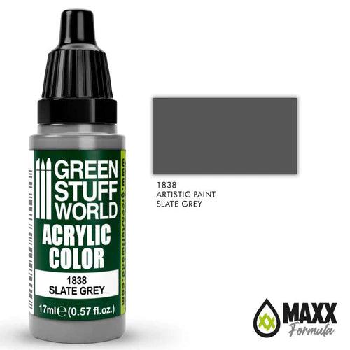 GREEN STUFF WORLD Acrylic Color - Slate Grey 17ml - Gap Games