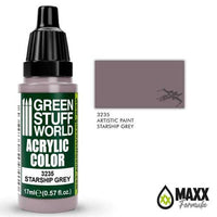 GREEN STUFF WORLD Acrylic Color - Starship Grey 17ml - Gap Games