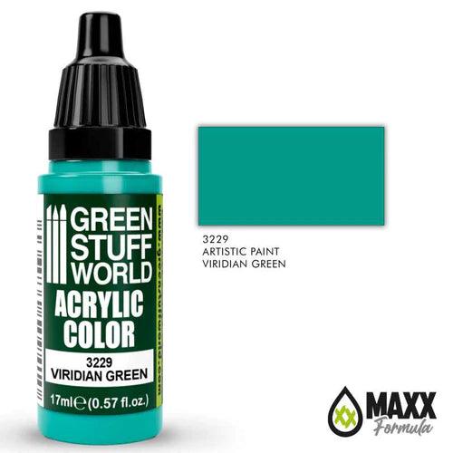 GREEN STUFF WORLD Acrylic Color - Viridian Green 17ml - Gap Games