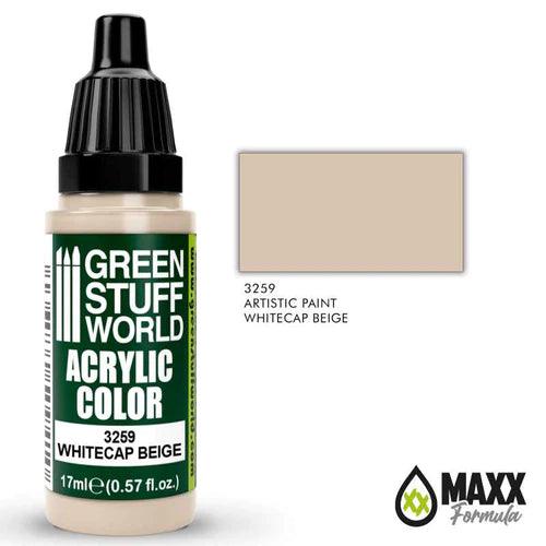 GREEN STUFF WORLD Acrylic Color - Whitecap Beige 17ml - Gap Games