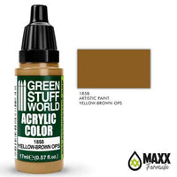 GREEN STUFF WORLD Acrylic Color - Yellow-Brown Ops 17ml - Gap Games