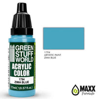 GREEN STUFF WORLD Acrylic Color - Zima Blue 17ml - Gap Games