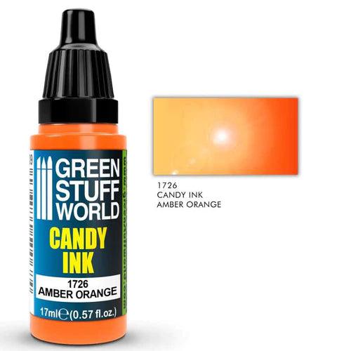 GREEN STUFF WORLD Candy Ink Amber Orange 17ml - Gap Games