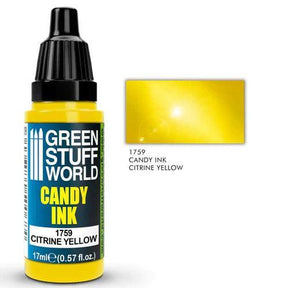 GREEN STUFF WORLD Candy Ink Citrine Yellow 17ml - Gap Games
