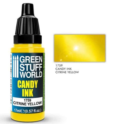GREEN STUFF WORLD Candy Ink Citrine Yellow 17ml - Gap Games