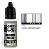 GREEN STUFF WORLD Chrome Paint - Airbrush 17ml - Gap Games