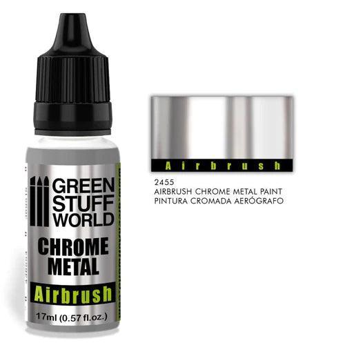 GREEN STUFF WORLD Chrome Paint - Airbrush 17ml - Gap Games