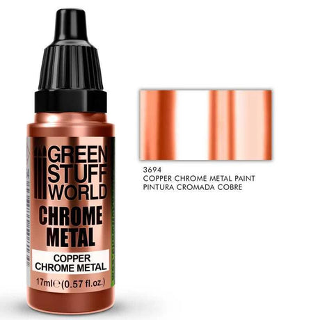 GREEN STUFF WORLD Chrome Paint - Copper 17ml - Gap Games
