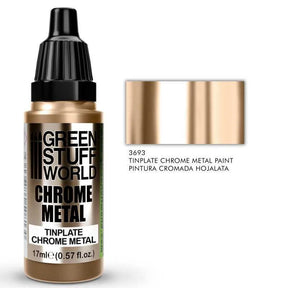 GREEN STUFF WORLD Chrome Paint - Tinplate 17ml - Gap Games