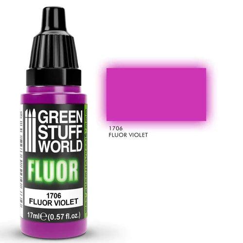 GREEN STUFF WORLD Fluor Paint Violet 17ml - Gap Games