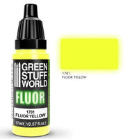 GREEN STUFF WORLD Fluor Paint Yellow 17ml - Gap Games