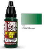 GREEN STUFF WORLD Intensity Ink Gorgon Dark Green 17ml - Gap Games