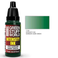 GREEN STUFF WORLD Intensity Ink Gorgon Dark Green 17ml - Gap Games