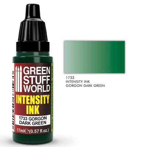 GREEN STUFF WORLD Intensity Ink Gorgon Dark Green 17ml - Gap Games