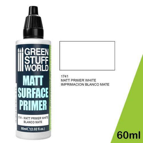GREEN STUFF WORLD Matt Surface Primer 60ml - White - Gap Games
