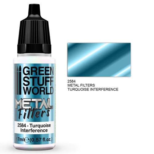 GREEN STUFF WORLD Metal Filters - Turquoise Interference 17ml - Gap Games